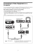 Предварительный просмотр 12 страницы Sony VPL-HW65 Operating Instructions Manual