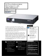 Sony VPL-MX25 Specifications preview