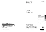 Sony VPL-PHZ10 Quick Reference Manual предпросмотр