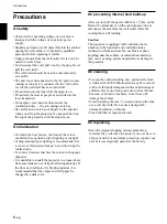 Preview for 6 page of Sony VPL-PX1 Operating Instructions Manual