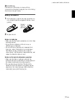 Preview for 13 page of Sony VPL-PX1 Operating Instructions Manual