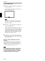 Preview for 18 page of Sony VPL-PX1 Operating Instructions Manual