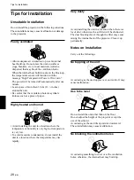 Preview for 28 page of Sony VPL-PX1 Operating Instructions Manual