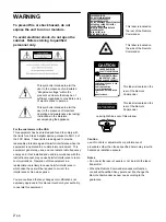 Предварительный просмотр 2 страницы Sony VPL PX20 - SXGA LCD Projector Operating Instructions Manual