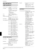 Предварительный просмотр 36 страницы Sony VPL PX20 - SXGA LCD Projector Operating Instructions Manual