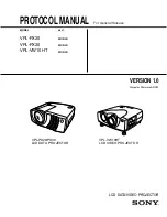 Preview for 1 page of Sony VPL-PX20 Protocol Manual