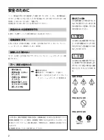 Preview for 2 page of Sony VPL-PX41 Installation Manual