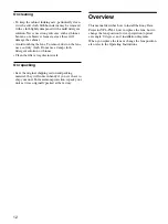 Preview for 12 page of Sony VPL-PX41 Installation Manual