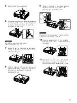 Preview for 21 page of Sony VPL-PX41 Installation Manual