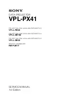 Sony VPL-PX41 Service Manual preview