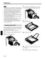 Предварительный просмотр 34 страницы Sony VPL-SC50E Operating Instructions Manual