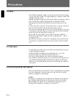 Preview for 6 page of Sony VPL-SC60E Operating Instructions Manual