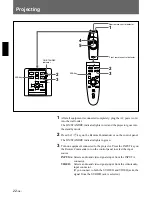 Preview for 22 page of Sony VPL-SC60E Operating Instructions Manual