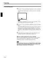 Preview for 24 page of Sony VPL-SC60E Operating Instructions Manual