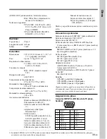 Preview for 125 page of Sony VPL-SC60E Operating Instructions Manual