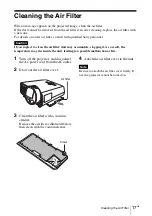 Preview for 37 page of Sony VPL-SW125 Quick Reference Manual