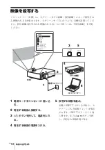 Preview for 16 page of Sony VPL-SW225 Quick Reference Manual