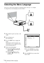 Preview for 36 page of Sony VPL-SW225 Quick Reference Manual