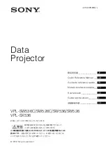 Preview for 1 page of Sony VPL-SW526 Quick Reference Manual