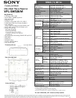 Sony VPL-SW536M Service Parts preview