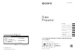 Sony VPL-SW620 Quick Reference Manual preview