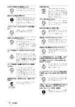 Preview for 4 page of Sony VPL-SW631 Quick Reference Manual