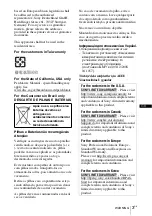 Preview for 43 page of Sony VPL-SW631 Quick Reference Manual