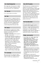 Preview for 47 page of Sony VPL-SW631 Quick Reference Manual