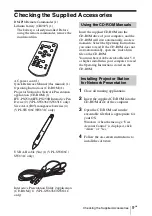 Preview for 49 page of Sony VPL-SW631 Quick Reference Manual