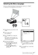 Preview for 53 page of Sony VPL-SW631 Quick Reference Manual