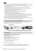 Preview for 62 page of Sony VPL-SW631 Quick Reference Manual