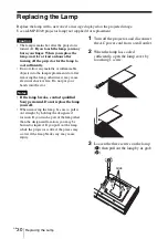 Preview for 70 page of Sony VPL-SW631 Quick Reference Manual