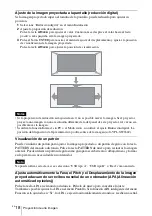 Предварительный просмотр 122 страницы Sony VPL-SW631 Quick Reference Manual