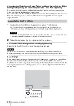 Preview for 156 page of Sony VPL-SW631 Quick Reference Manual