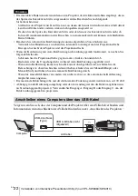 Preview for 158 page of Sony VPL-SW631 Quick Reference Manual