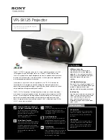 Preview for 2 page of Sony VPL-SX12 Technical Specifications