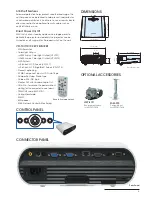 Предварительный просмотр 3 страницы Sony VPL-TX7 Specification Sheet