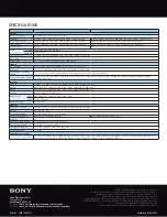 Предварительный просмотр 4 страницы Sony VPL-TX7 Specification Sheet