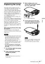 Предварительный просмотр 63 страницы Sony VPL-V W100 Operating Instructions Manual