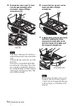 Предварительный просмотр 64 страницы Sony VPL-V W100 Operating Instructions Manual