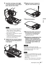 Предварительный просмотр 65 страницы Sony VPL-V W100 Operating Instructions Manual