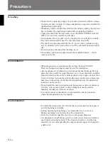 Preview for 4 page of Sony VPL-V500Q Operating Instructions Manual