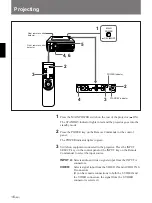 Preview for 16 page of Sony VPL-V500Q Operating Instructions Manual