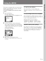 Preview for 21 page of Sony VPL-V800Q Operating Instructions Manual