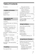 Preview for 5 page of Sony VPL-VW1000ES Operating Instructions Manual