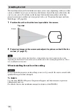 Preview for 16 page of Sony VPL-VW1000ES Operating Instructions Manual