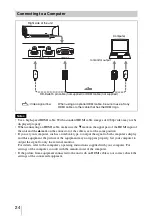 Preview for 24 page of Sony VPL-VW1000ES Operating Instructions Manual