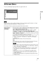 Preview for 47 page of Sony VPL-VW1000ES Operating Instructions Manual