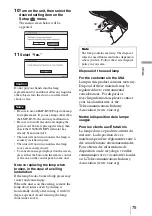 Preview for 75 page of Sony VPL-VW1000ES Operating Instructions Manual