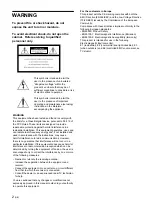 Предварительный просмотр 2 страницы Sony VPL VW10HT - WXGA LCD Projector Operating Instructions Manual